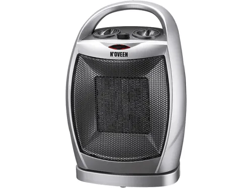 Calefactor cerámico | NOVEEN PTC09, 1500 W, 2 niveles de calor, Gris