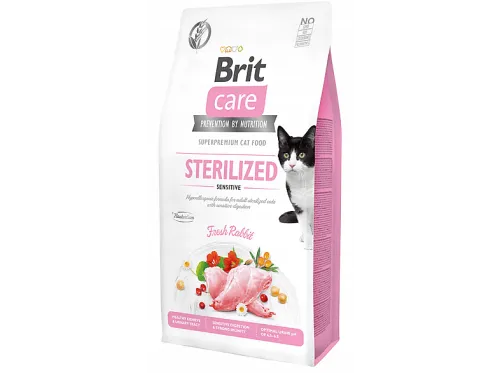 Pienso para gatos | BRIT Pienso para gatos sin cereales STERILIZED SENSITIVE 7 kg, 7 kg, para Gato