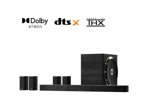 Barra de sonido con subwoofer | ULTIMEA Skywave X100 9.1.6, Bluetooth, Subwoofer Inalámbrico, Negro