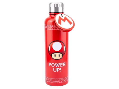 Botella | Sherwood Super Mario Power Up!, 500 ml, Metálica