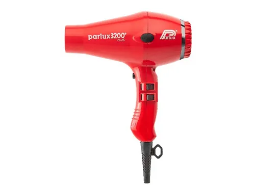 Secador | PARLUX 3200 PLUS ROJO, 1900 W, 4 niveles temperatura, 2 velocidades, Rojo