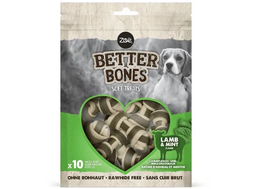 Snack para perros | ZÖE Huesitos suaves Better Bones Pack de 10 - Cordero, 219 g, para Perro