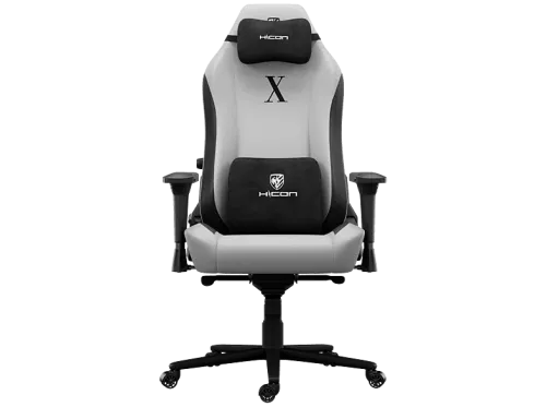 Silla Gaming | HICON Fury Máxima Comodidad y Soporte Ergonómicos, hasta 140 kg, Blanco
