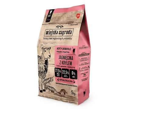 Pienso para gatos | WIEJSKA ZAGRODA Cordero 5kg, 5 kg, para Gato