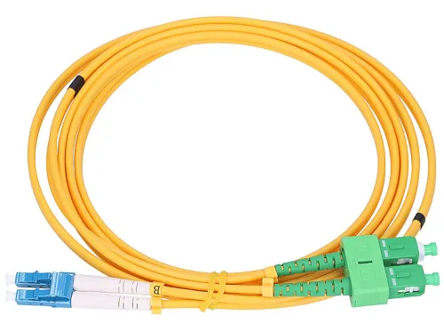 Cable de fibra óptica | EXTRALINK PATCHCORD SC/APC-LC/UPC SM G.652D DUPLEX 1M, Amarillo