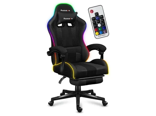 Silla gaming | HUZARO HUZARO FORCE 4.7 RGB MESH GAMING CHAIR, hasta 140 kg, Negro, Negro, Negro