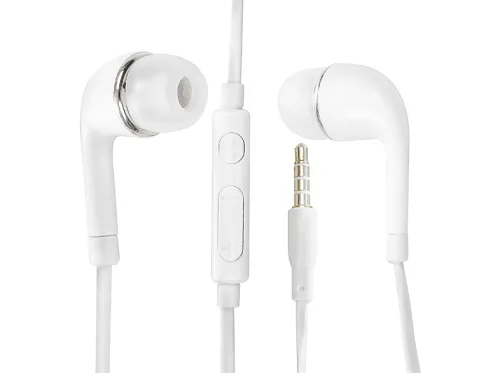 Auriculares de botón | Manos libres, conexión minijack. Compatibles con smartphones y tablets Android. Con cable DAM ELECTRONICS, Intraurales, Bluetooth, Blanco