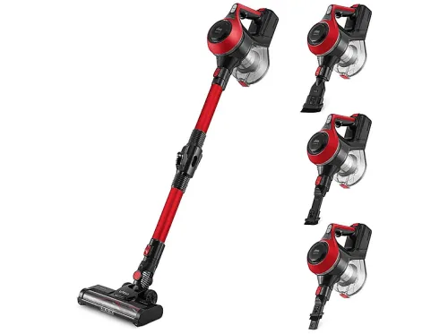 Aspirador escoba | UFESA 81405888, 150 W, Potencia de succión 10 kPa, Depósito 0,8 l, Autonomía 40 min, Negro