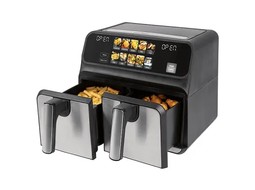 Freidora de aire | PROFICOOK PC-FR 1287 H, 2200 W, 8 l, Negro, Acero inoxidable