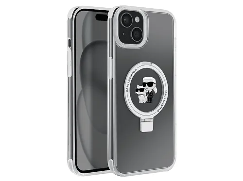 Carcasa para móvil | KARL LAGERFELD H68889, Compatible con Apple iPhone 15 Plus, Transparente